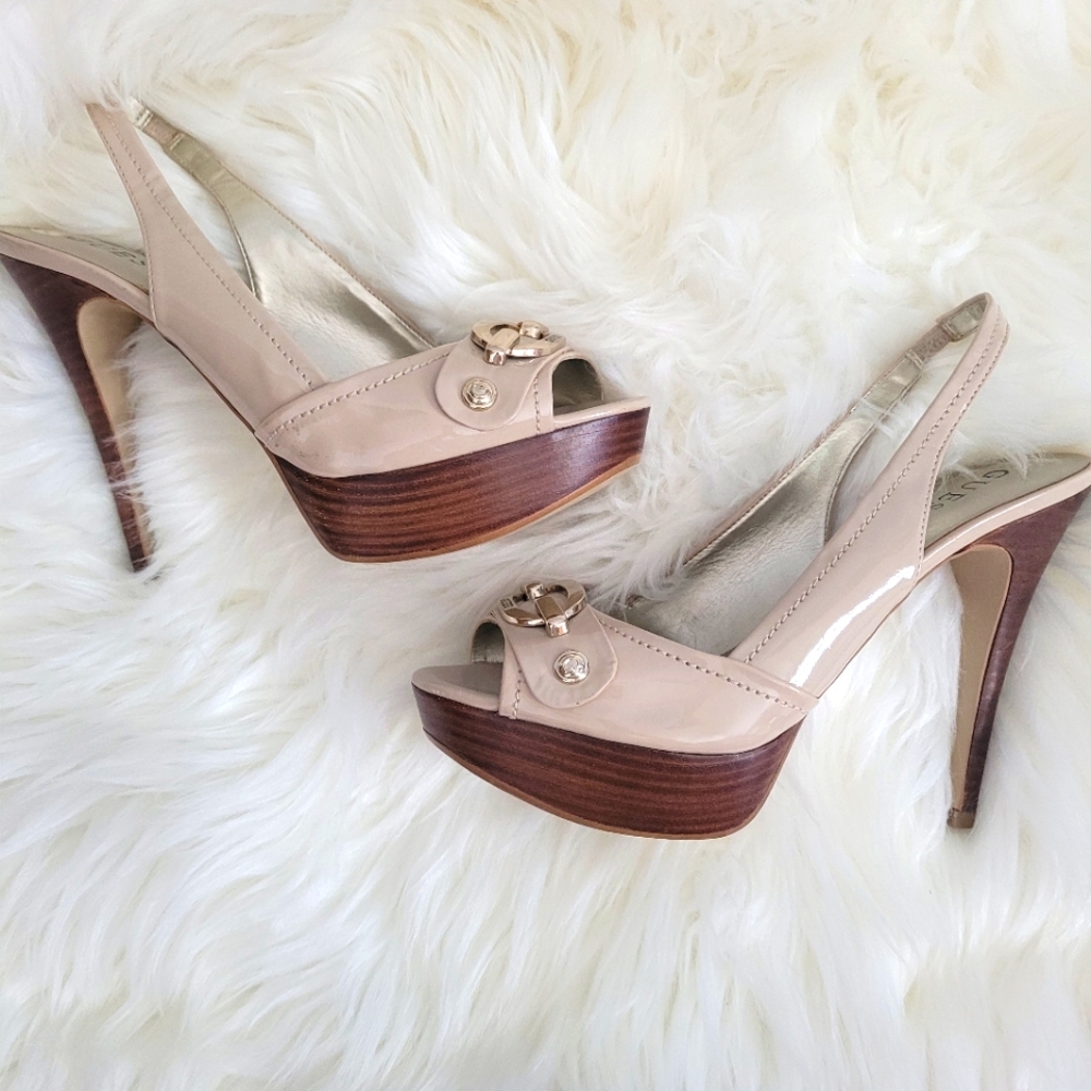 Guess Open Toe Heels